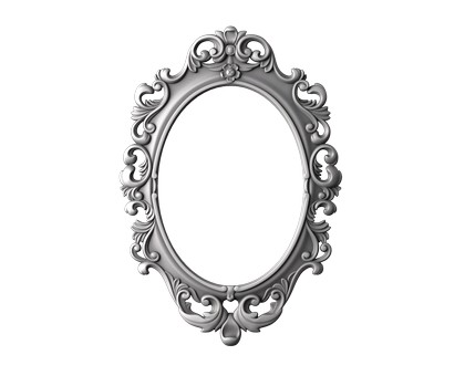 Frame oval, 3d models (stl)