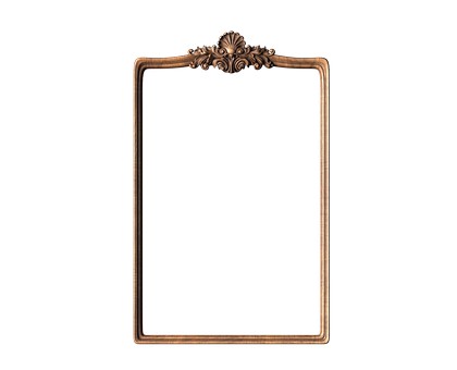 Rectangular frame with crown, 3d models (stl)