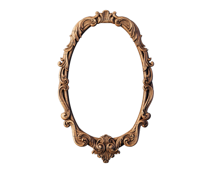 Frame oval, 3d models (stl)