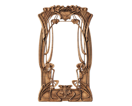 Frame rectangular modern, 3d models (stl)