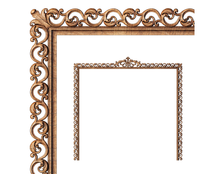 Frame rectangular, 3d models (stl)