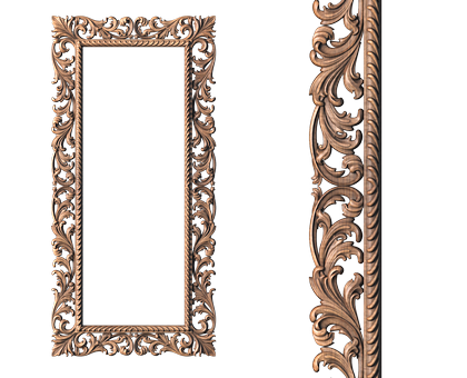 Rectangular frame, 3d models (stl)