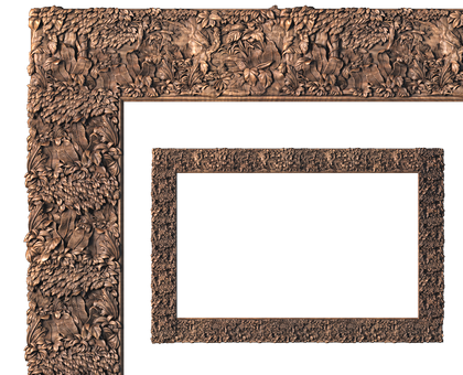 Rectangular frame, 3d models (stl)