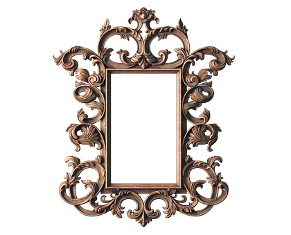 Baroque frame, 3d models (stl)