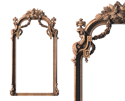 Rectangular frame, 3d models (stl)