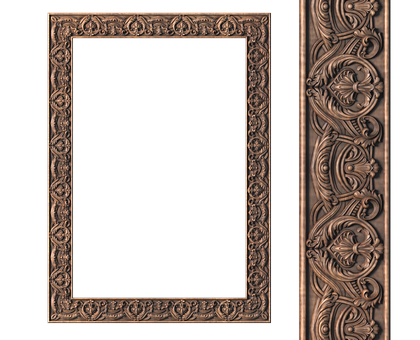 Rectangular frame, 3d models (stl)