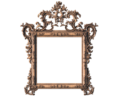 Rectangular frame, 3d models (stl)