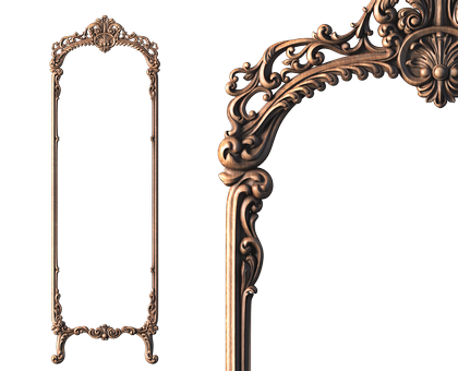 Rectangular frame, 3d models (stl)