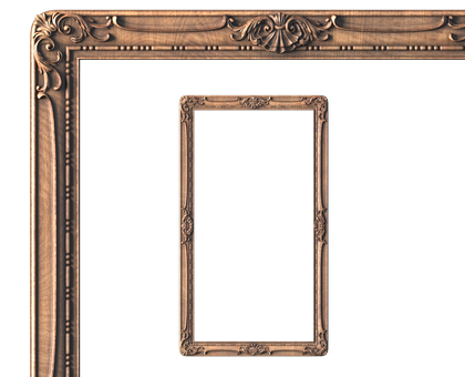 Rectangular frame, 3d models (stl)