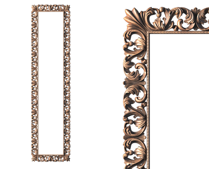 Rectangular frame, 3d models (stl)