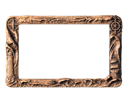 Rectangular frame, 3d models (stl)