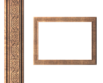 Rectangular frame, 3d models (stl)