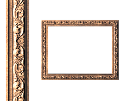 Rectangular frame, 3d models (stl)