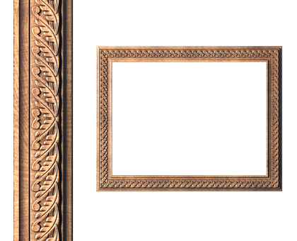 Rectangular frame, 3d models (stl)