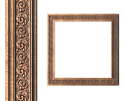 Square frame, 3d models (stl)