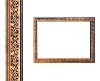 Rectangular frame, 3d models (stl)