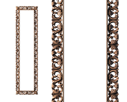 Rectangular frame, 3d models (stl)