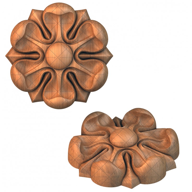 Rosette, 3d models (stl)