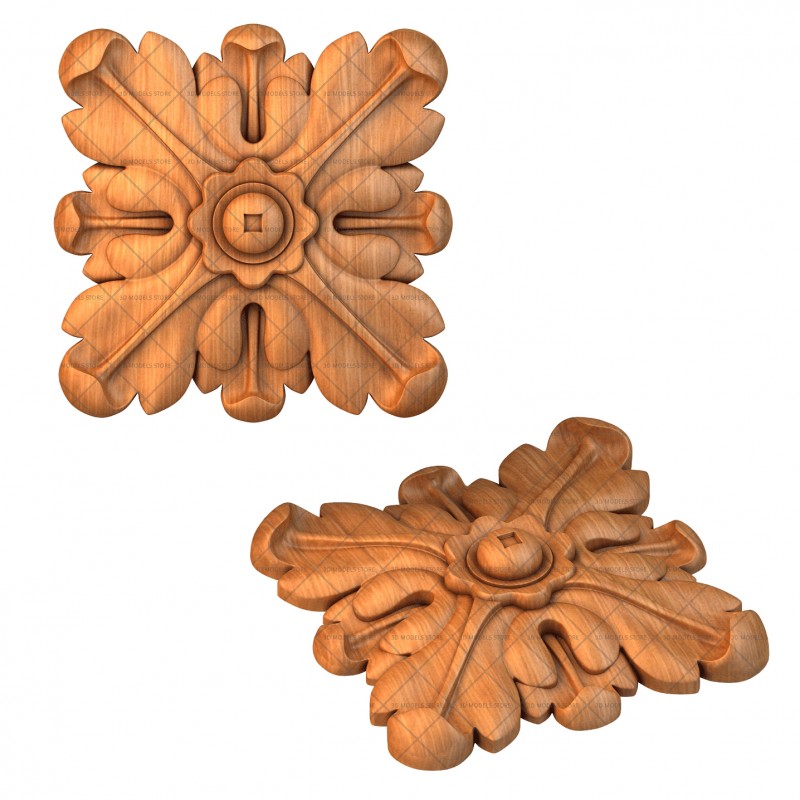 Rosette, 3d models (stl)