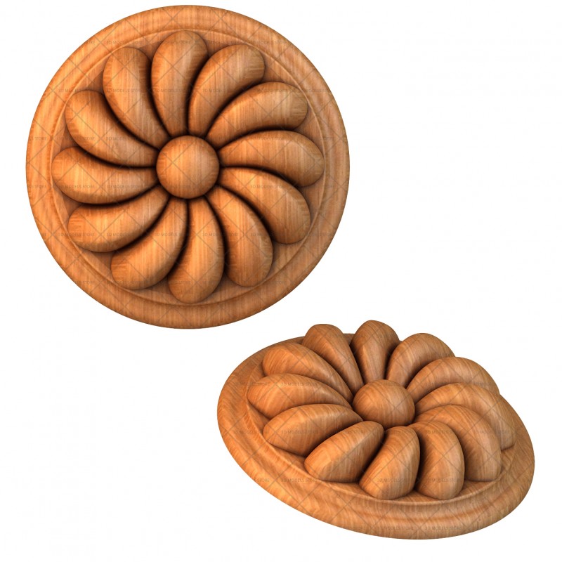 Rosette, 3d models (stl)