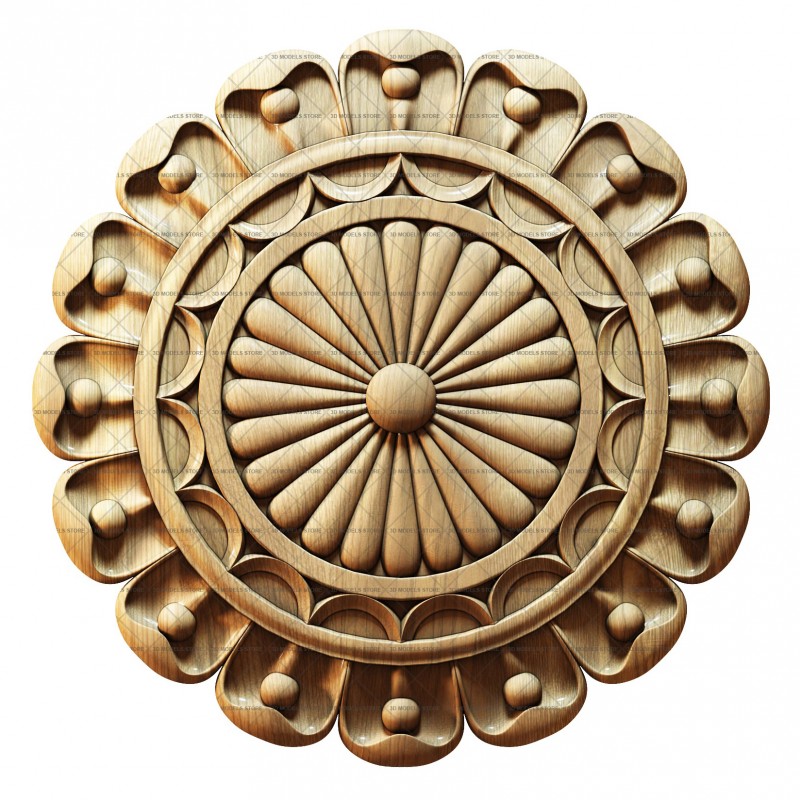 Rosette, 3d models (stl)