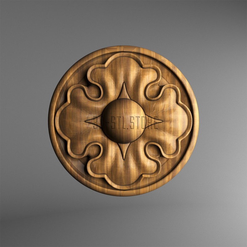 Rosette, 3d models (stl)