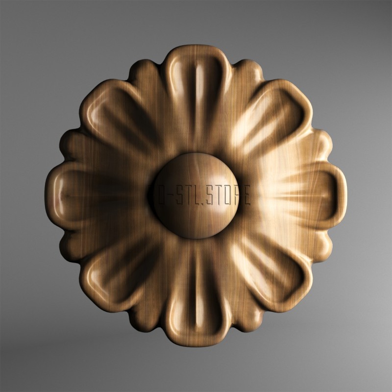 Rosette, 3d models (stl)