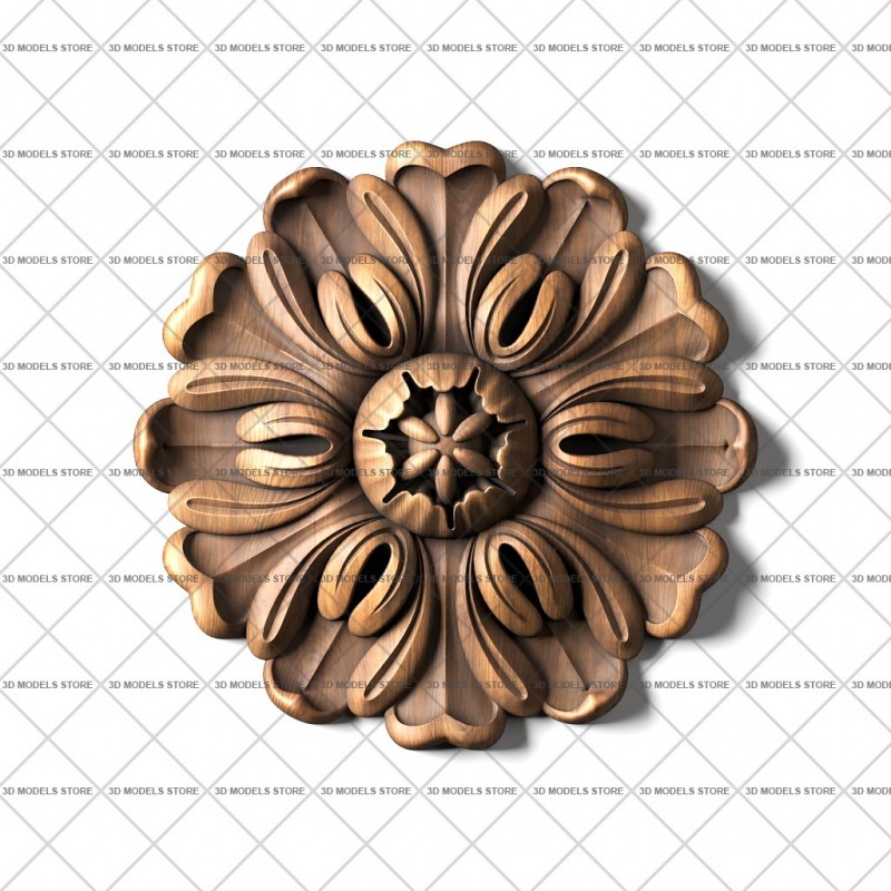 Rosette, 3d models (stl)