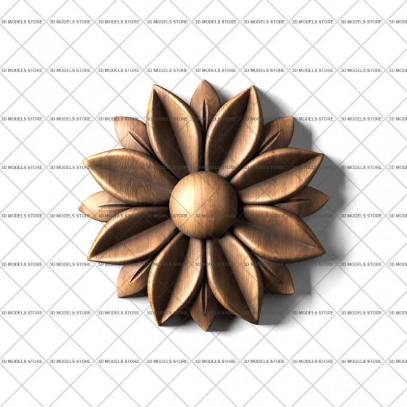 Rosette, 3d models (stl)