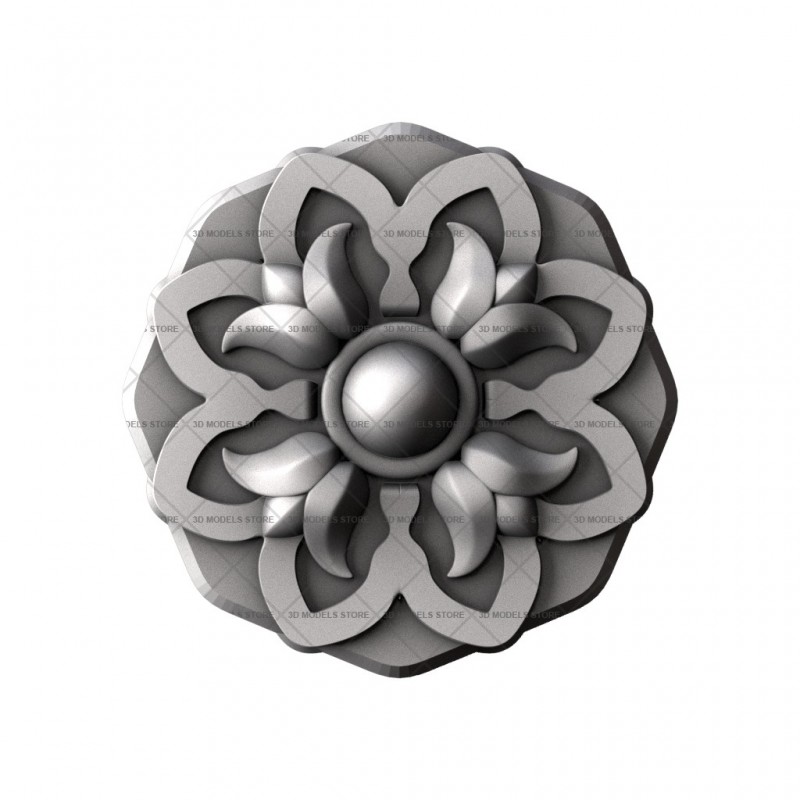 Rosette, 3d models (stl)