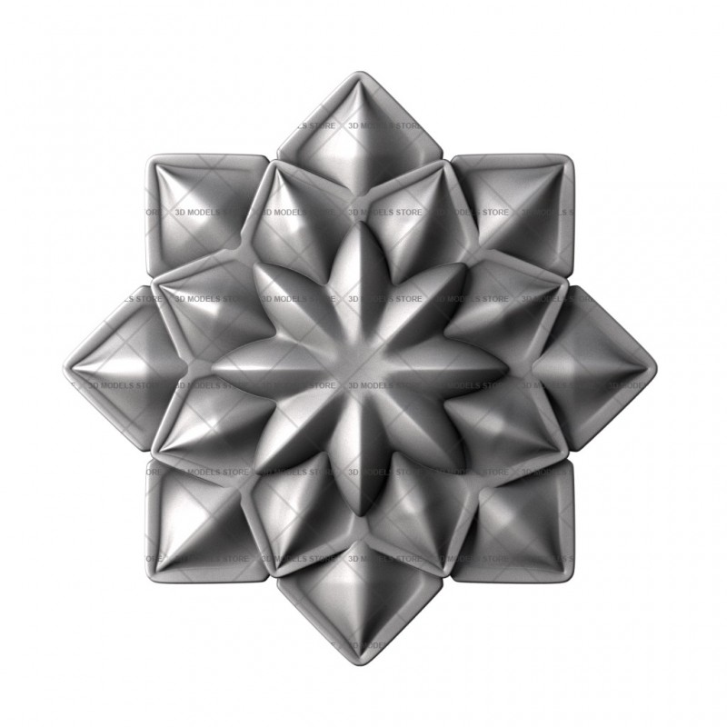 Rosette, 3d models (stl)