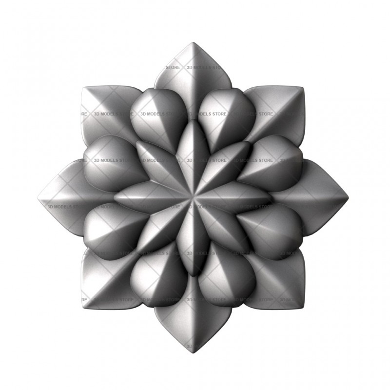 Rosette, 3d models (stl)