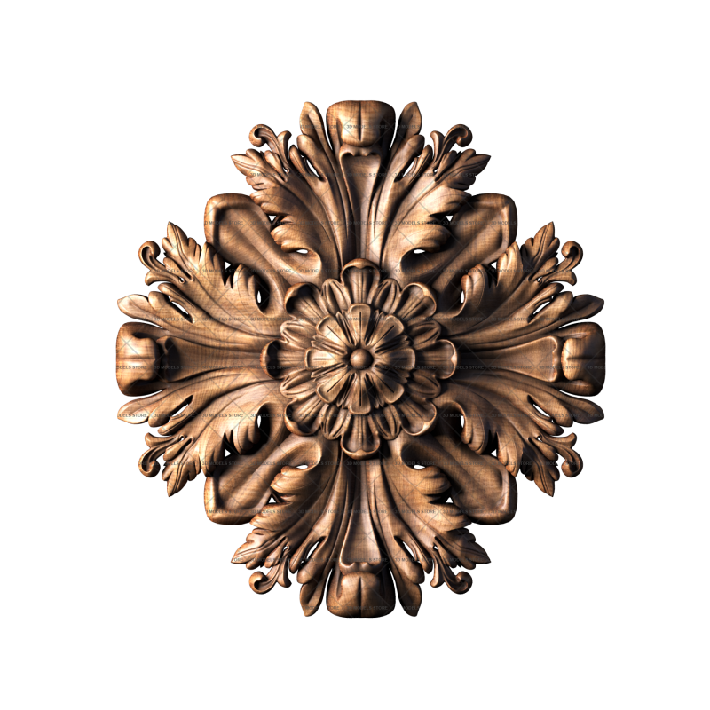 Rosette, 3d models (stl)