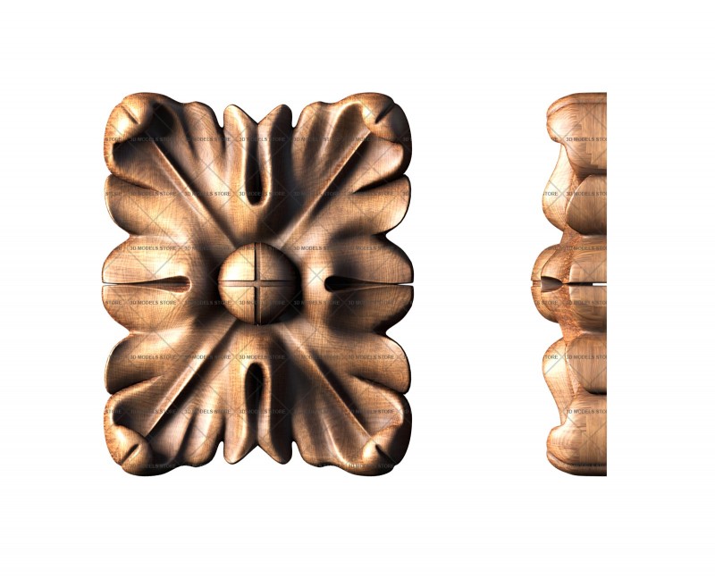 Rosette, 3d models (stl)