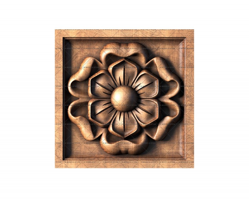 Rosette, 3d models (stl)