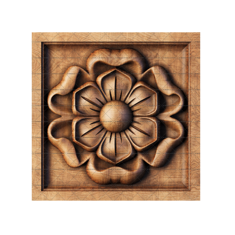 Rosette, 3d models (stl)