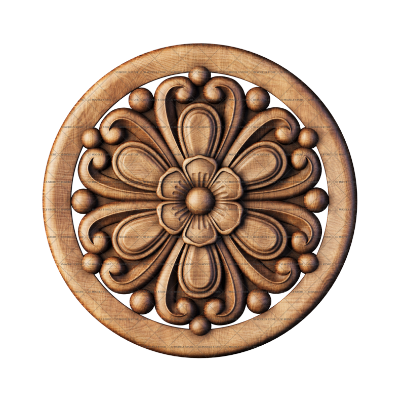 Rosette, 3d models (stl)