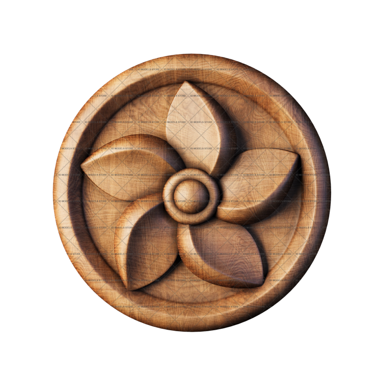 Rosette, 3d models (stl)