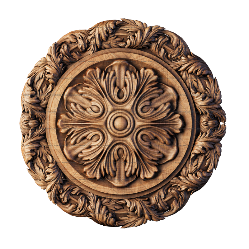 Rosette, 3d models (stl)