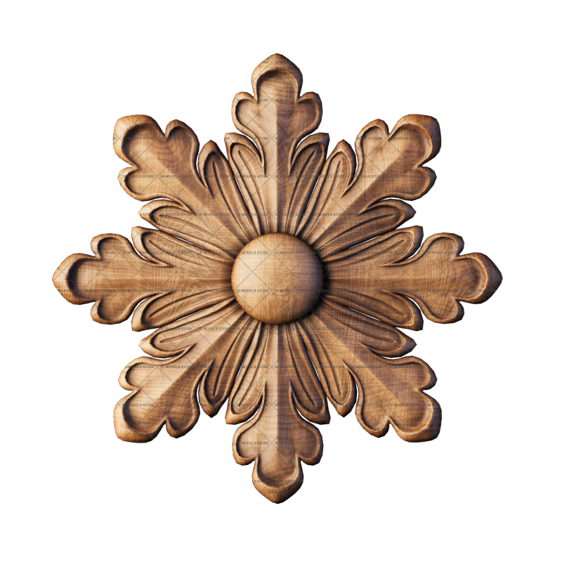 Rosette, 3d models (stl)