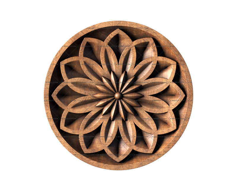 Rosette, 3d models (stl)