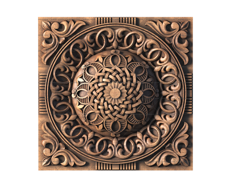 Rosette, 3d models (stl)