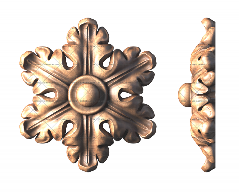 Rosette, 3d models (stl)