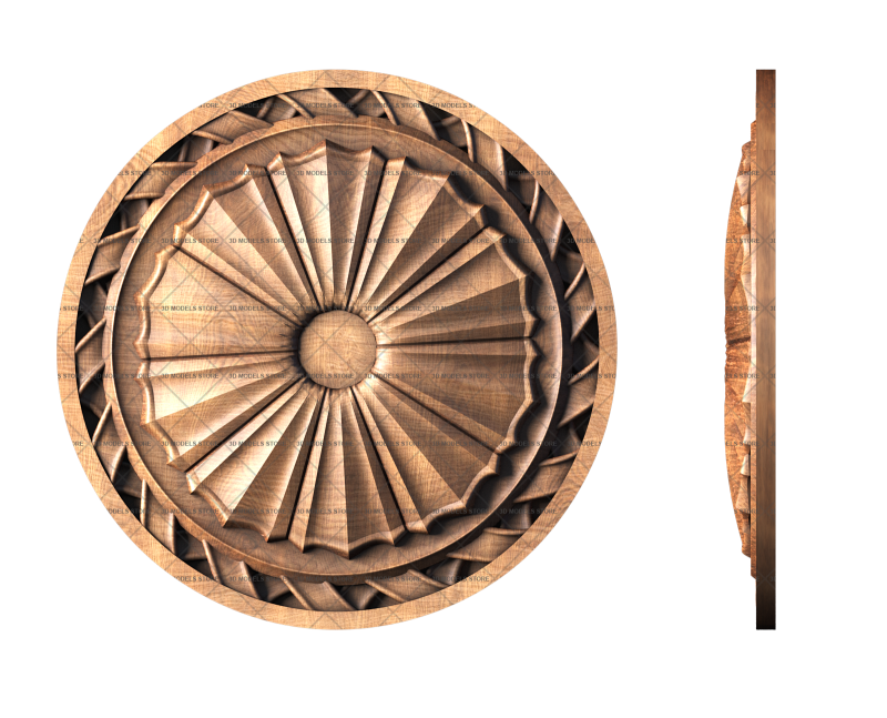 Rosette, 3d models (stl)