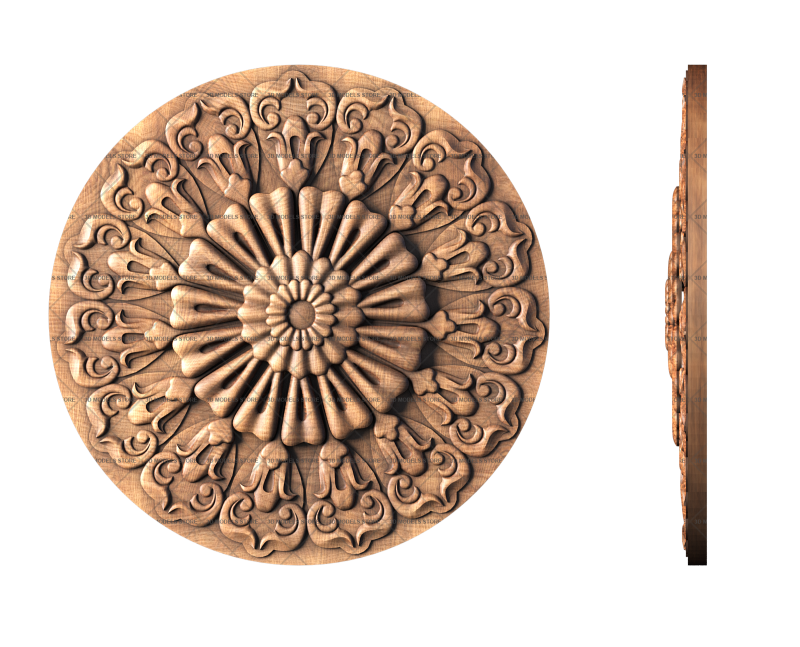 Rosettes, 3d models (stl)