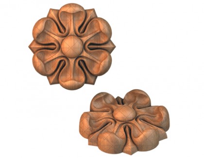 Rosette, 3d models (stl)