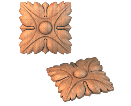 Rosette, 3d models (stl)