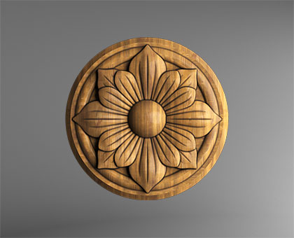 Rosette, 3d models (stl)