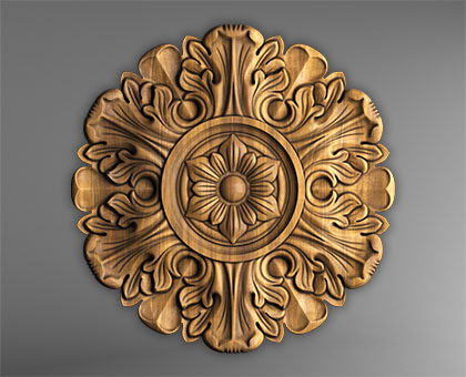 Rosette, 3d models (stl)