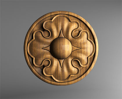 Rosette, 3d models (stl)